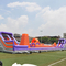 Anti UV do leão-de-chácara inflável exterior das crianças com multi obstáculos TUV aprovou