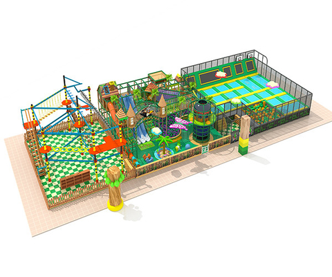 equipamento interno do campo de jogos das crianças temáticos da selva de 5.2m para o centro ISO9001 do jogo da família