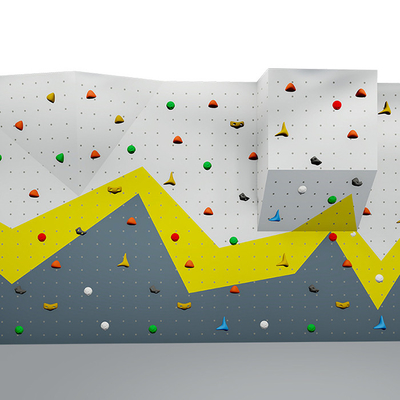 Várias posses de escalada da parede adulta interna da escalada de Bouldering para o centro de esportes