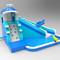 Plato Kids Inflatable Bouncer, corrediça de água comercial da casa do salto do ODM