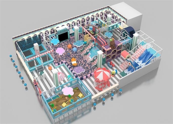O equipamento interno do jogo do espaço feito sob encomenda caçoa o jogo macio com corrediça de nível elevado