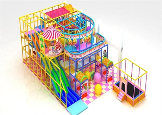 Equipamento temático do parque de diversões dos sistemas do campo de jogos dos doces com corrediça do arco-íris